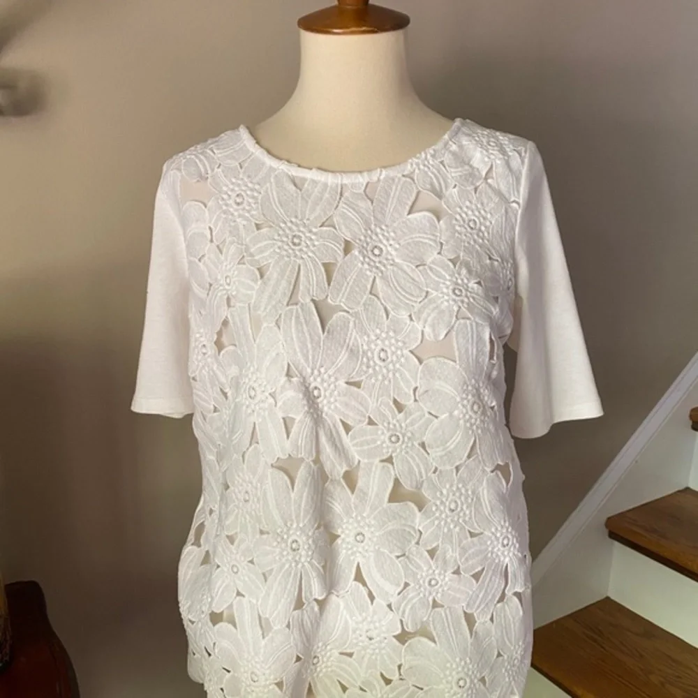 Anthropologie Sunday in Brooklyn Orlay Lace Top - Picture 4 of 8
